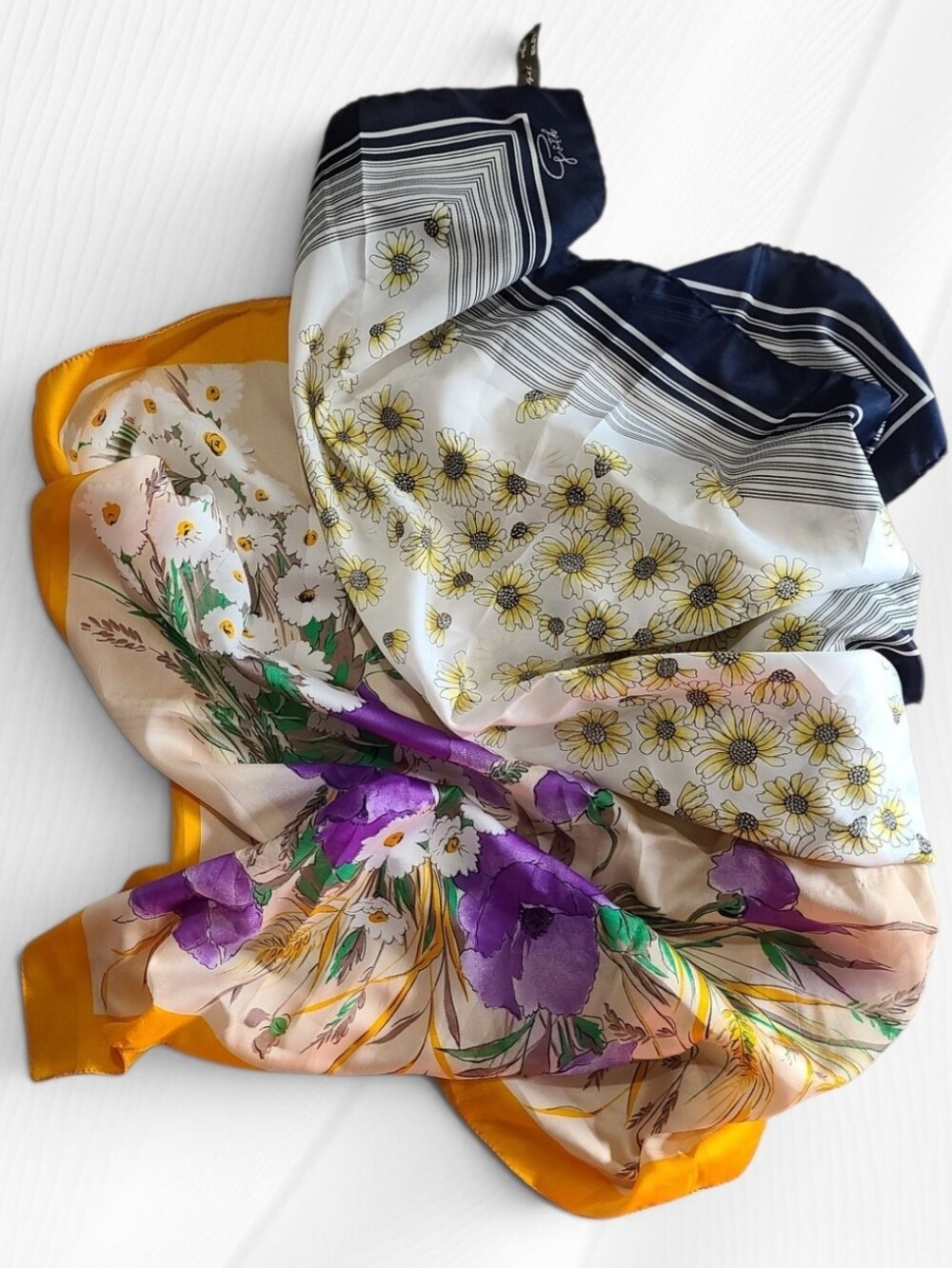 💥 Vintage Floral Square Scarf Set 2